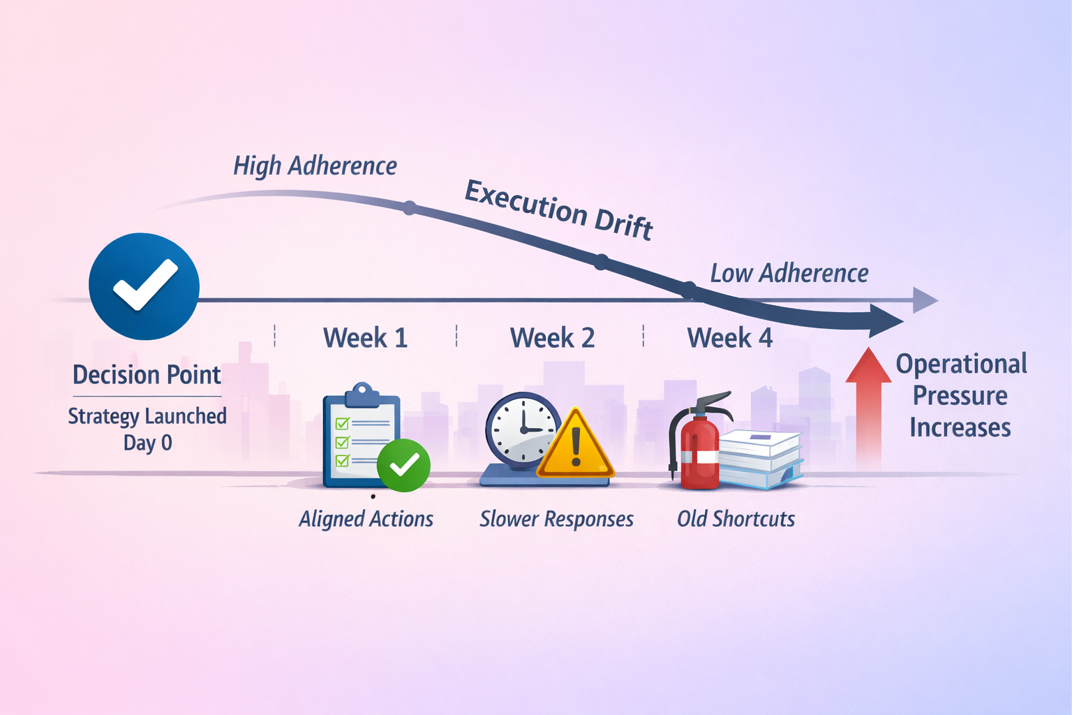 Execution Drift: Why Behavior Decays Even When Strategy Is Clear